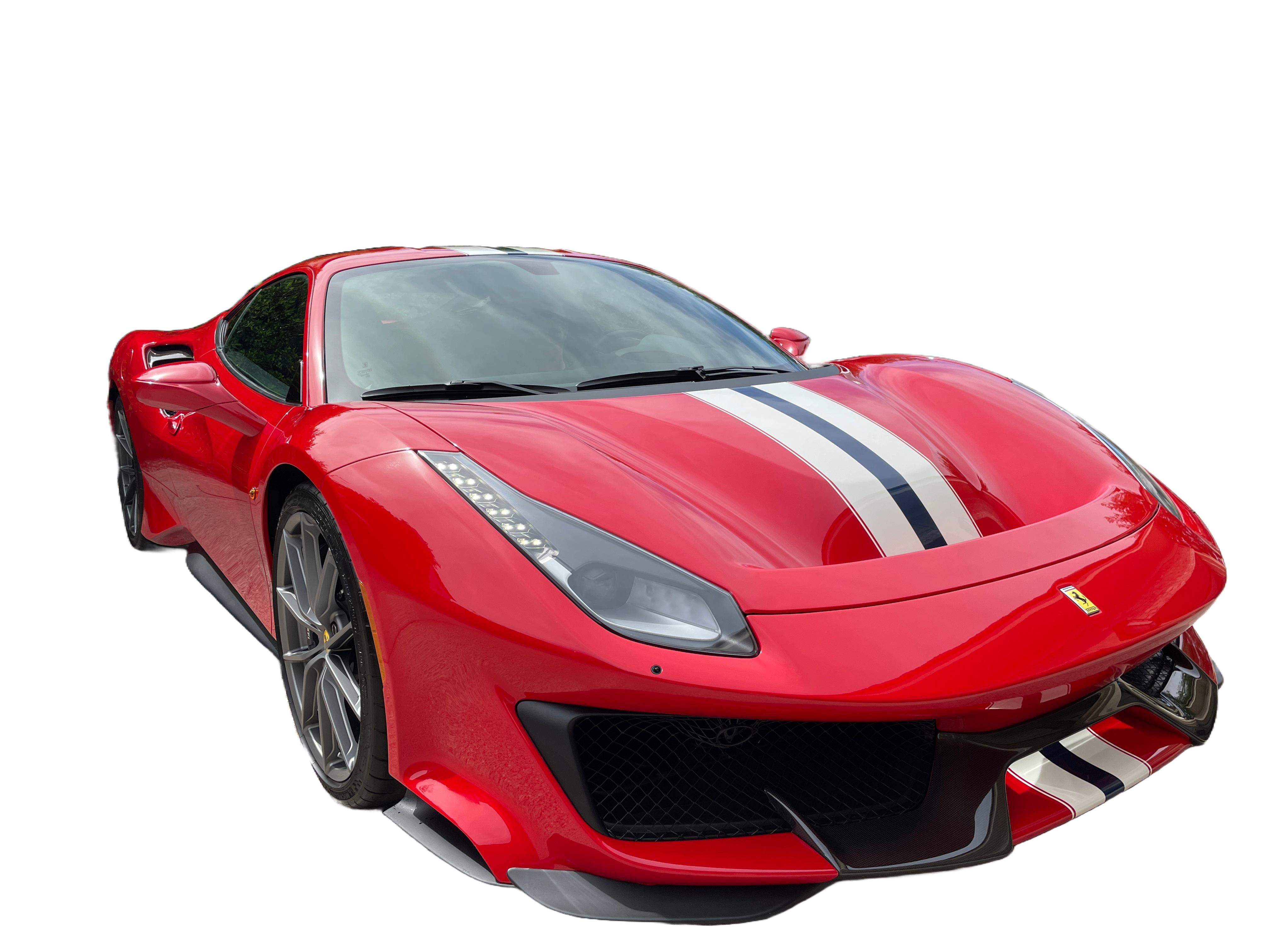 Ceramic coating application on luxury vehicle